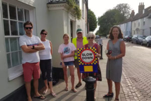 Residents undertaking Speed Watch training